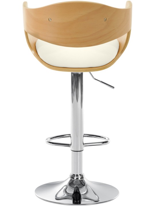 Barstol Kingston C, natur/hvid