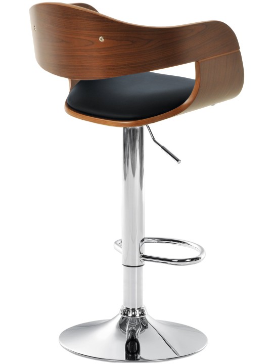 Barstol Kingston C, valnød/sort