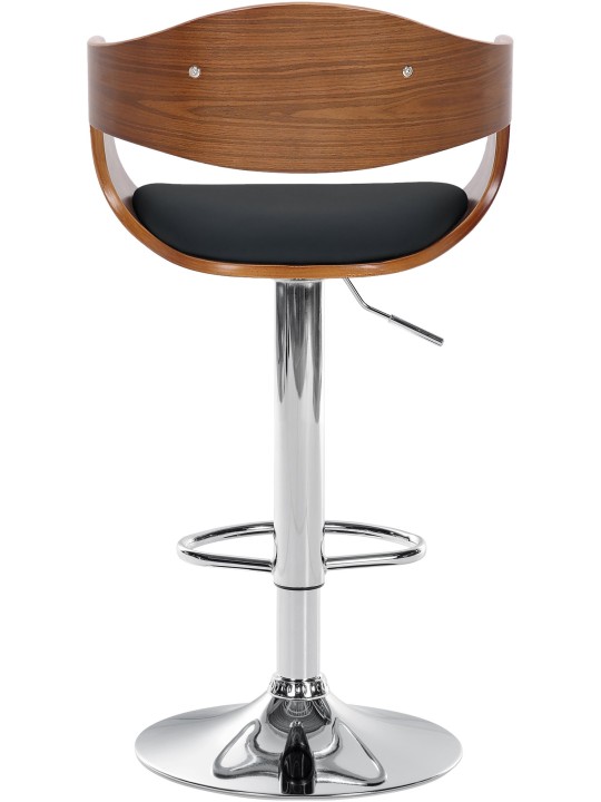 Barstol Kingston C, valnød/sort