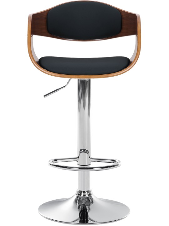 Barstol Kingston C, valnød/sort
