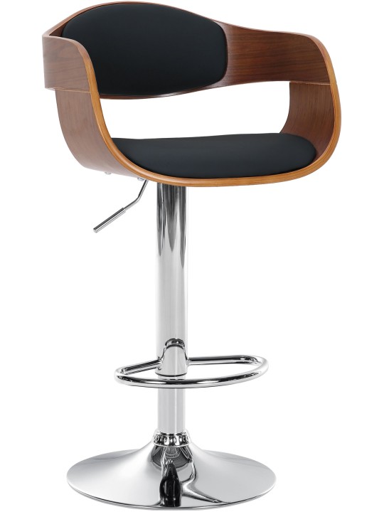 Barstol Kingston C, valnød/sort