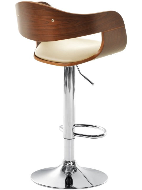 Barstol Kingston C, valnød/creme