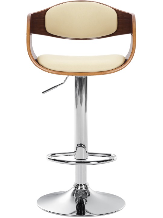 Barstol Kingston C, valnød/creme
