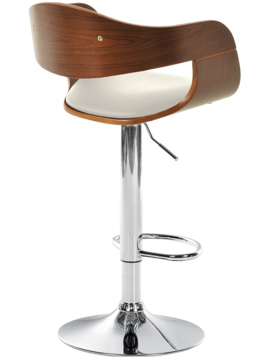 Barstol Kingston C, valnød/hvid