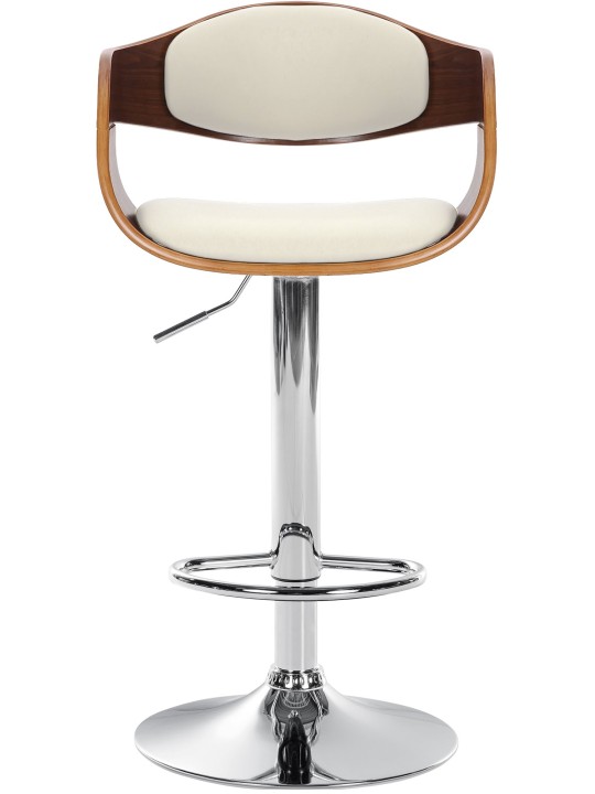 Barstol Kingston C, valnød/hvid