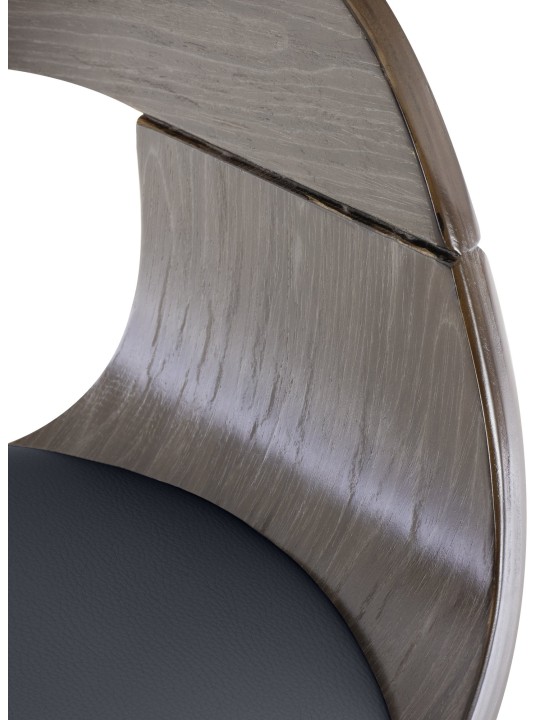 Barstol Kingston C, sort/grå