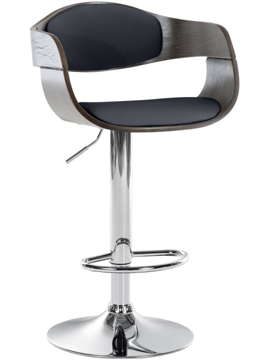 Barstol Kingston C, sort/grå