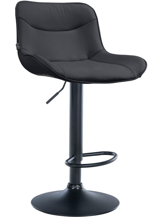 Barstol Vonore imiteret læder, sort