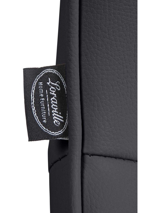 Barstol Vonore imiteret læder, sort