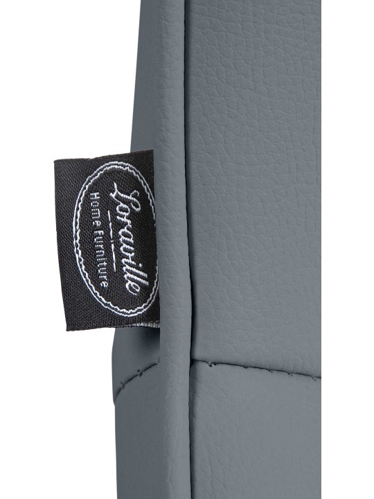 Barstol Vonore imiteret læder, grå