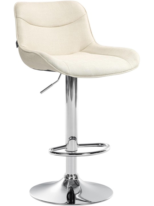 Barstol Vonore stof krom, creme Barstol Vonore stof krom, creme