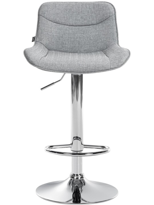 Barstol Vonore stof krom, grå