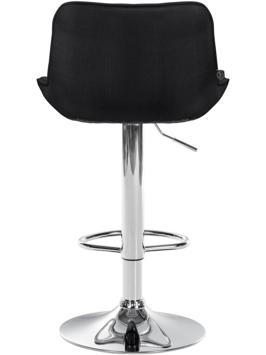 Barstol Vonore stof krom, sort