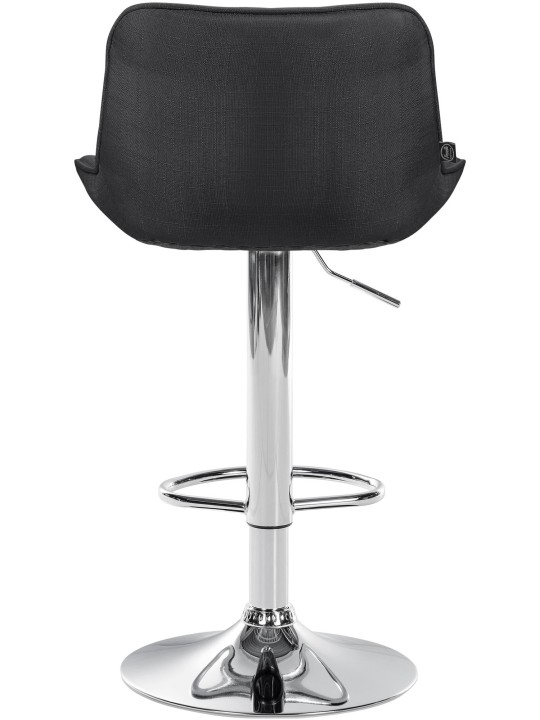 Barstol Vonore stof krom, mørkegrå