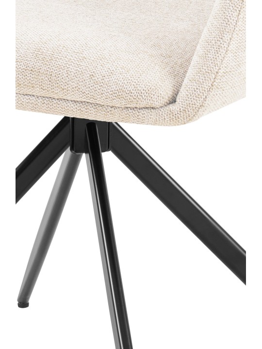 Spisestuestol Olema stof, creme