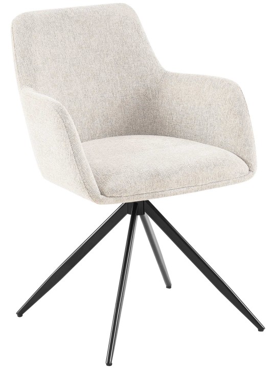 Spisestuestol Olema stof, creme