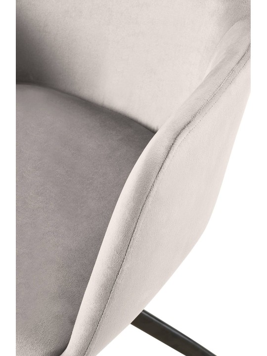 Olema spisestuestol i fløjl, grå Olema spisestuestol i fløjl, grå