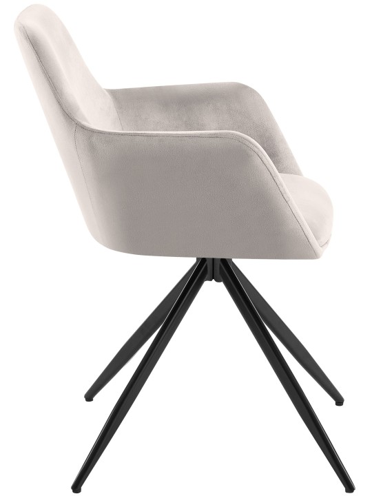 Olema spisestuestol i fløjl, grå Olema spisestuestol i fløjl, grå