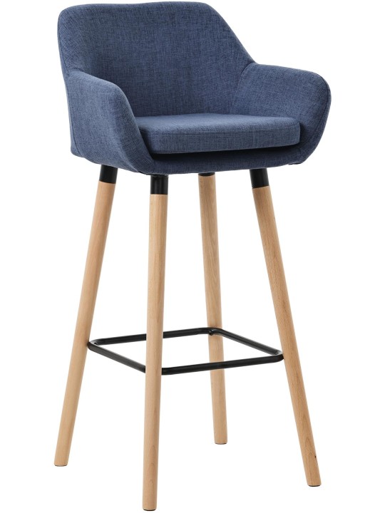 Barstol Grant stof, mørkeblå