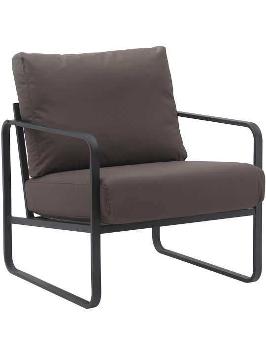 Liggestol Manea imiteret læder, brun