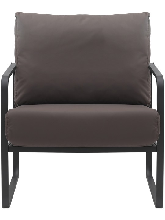 Liggestol Manea imiteret læder, brun