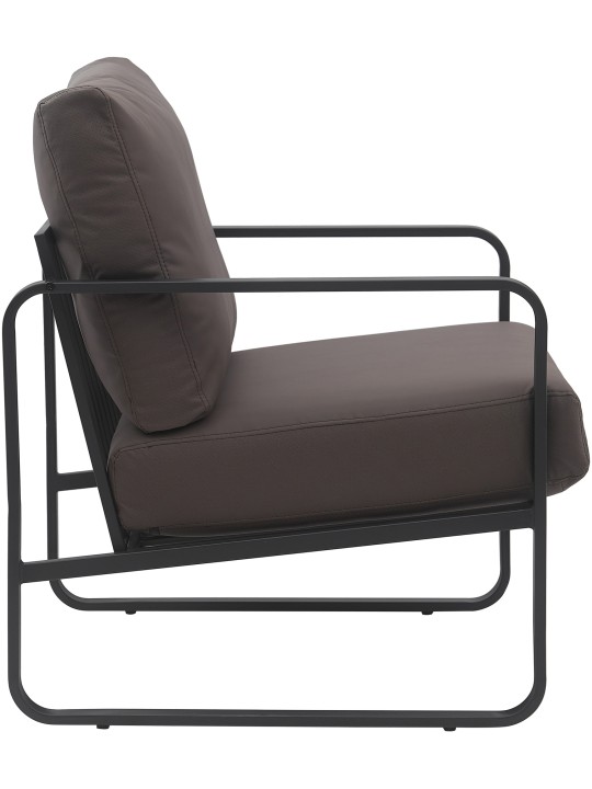 Liggestol Manea imiteret læder, brun