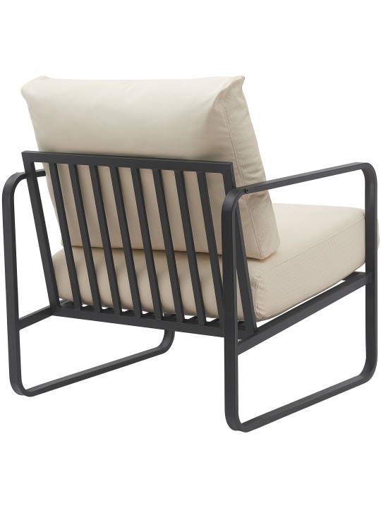 Liggestol Manea imiteret læder, creme