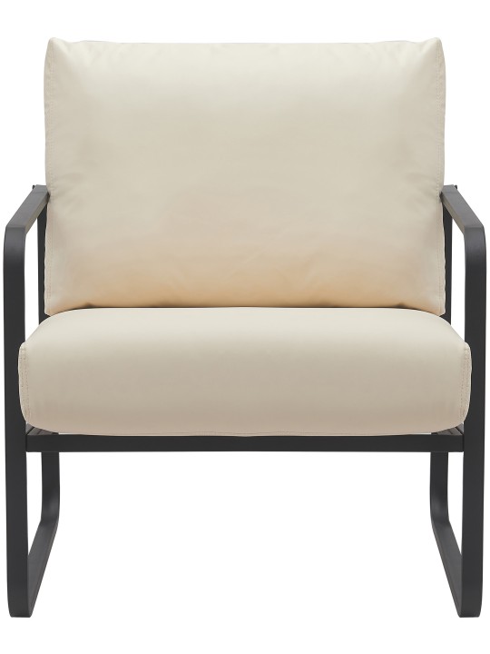 Liggestol Manea imiteret læder, creme