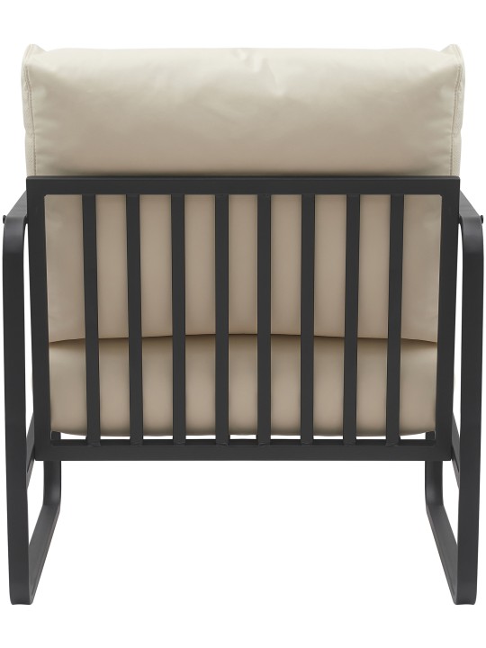 Liggestol Manea imiteret læder, creme