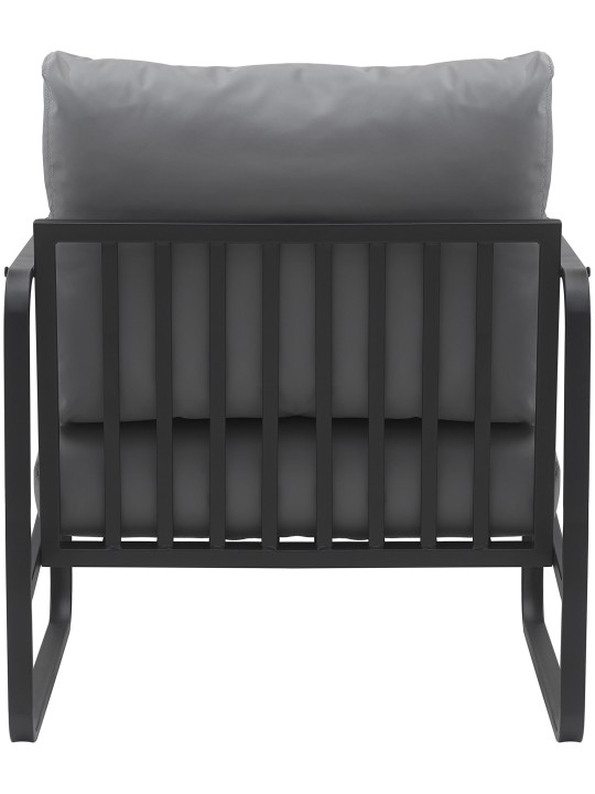 Liggestol Manea imiteret læder, grå