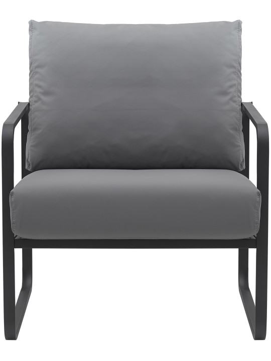 Liggestol Manea imiteret læder, grå