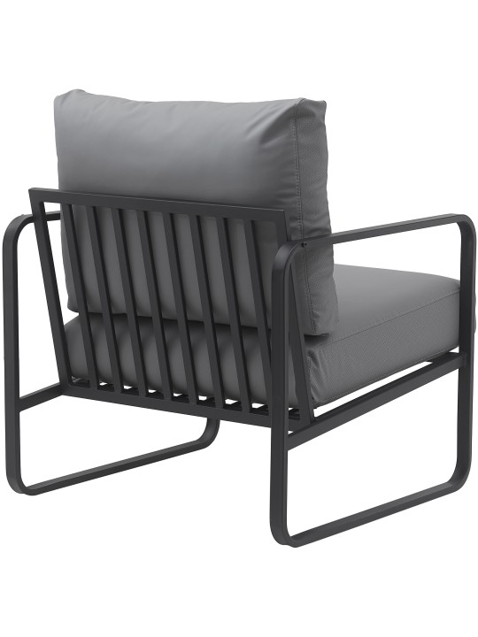 Liggestol Manea imiteret læder, grå