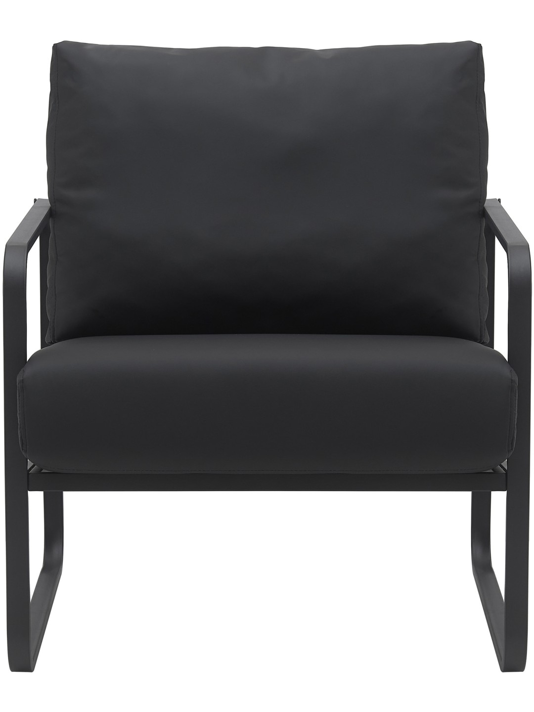 Liggestol Manea imiteret læder, sort