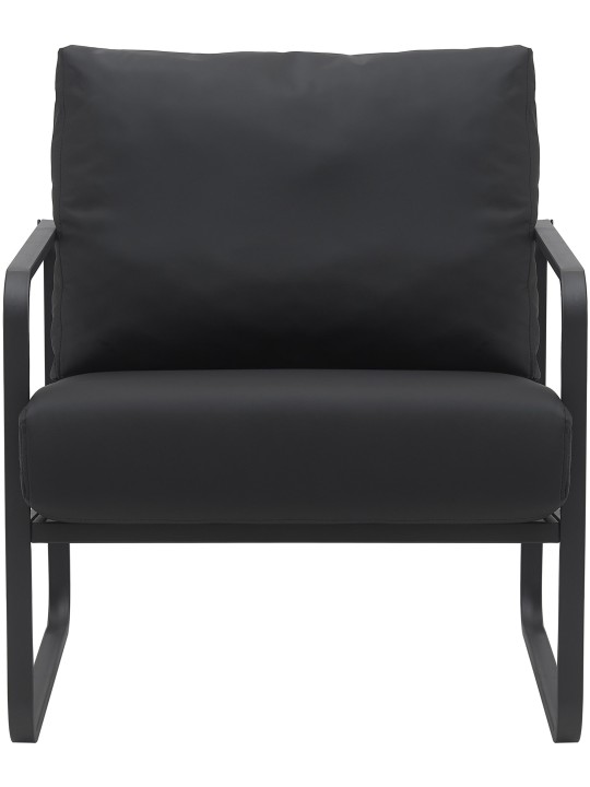 Liggestol Manea imiteret læder, sort