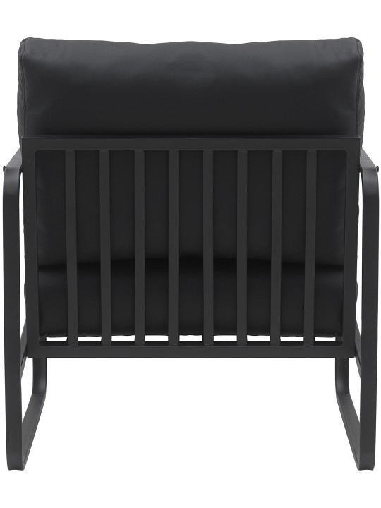 Liggestol Manea imiteret læder, sort