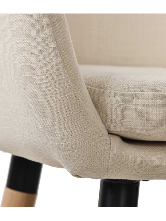 Sæt med 2 barstole Grant stof, beige