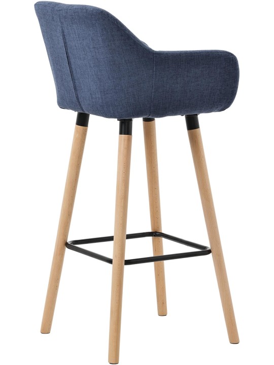 Sæt med 2 barstole Grant stof, mørkeblå Sæt med 2 barstole Grant stof, mørkeblå