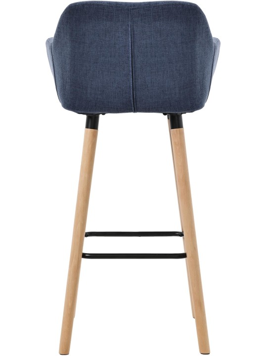 Sæt med 2 barstole Grant stof, mørkeblå Sæt med 2 barstole Grant stof, mørkeblå