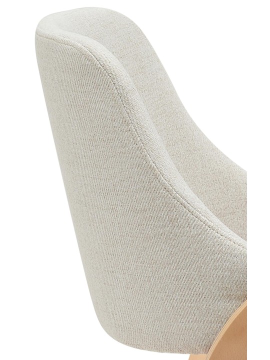 Spisestuestol Vangale stof, natur/creme