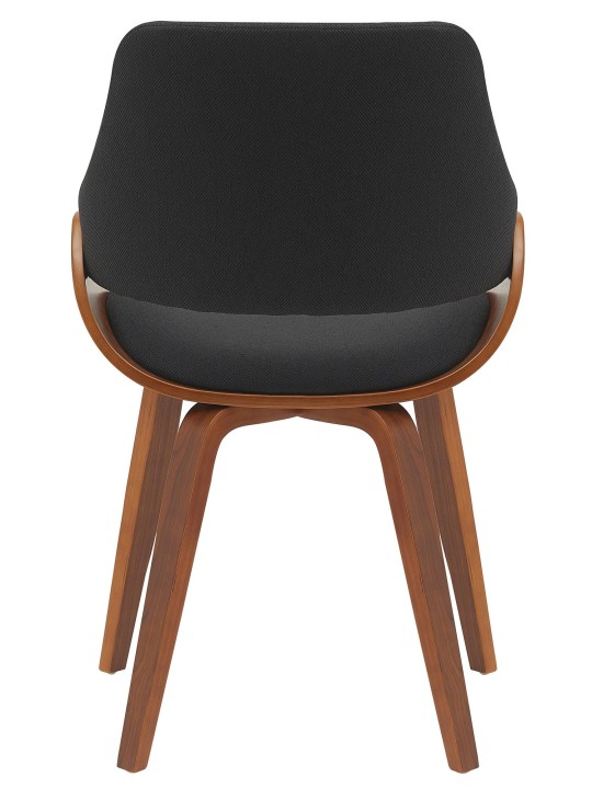 Spisestuestol Vangale stof, valnød/sort Spisestuestol Vangale stof, valnød/sort