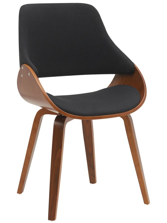 Spisestuestol Vangale stof, valnød/sort Spisestuestol Vangale stof, valnød/sort