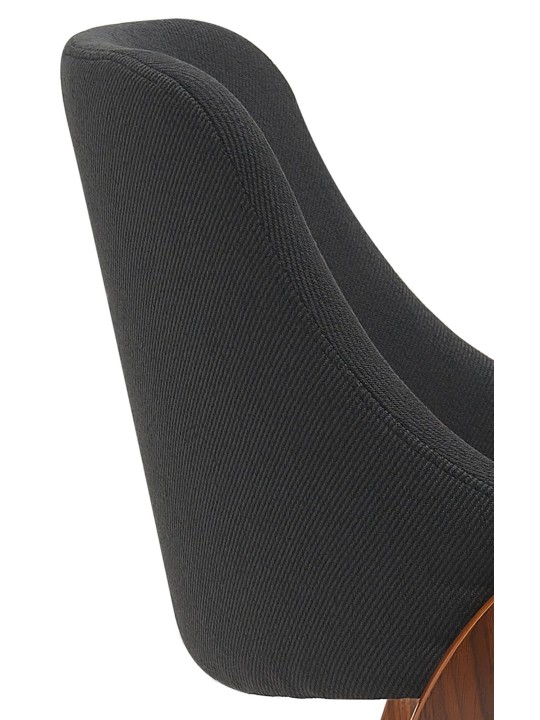 Spisestuestol Vangale stof, valnød/sort Spisestuestol Vangale stof, valnød/sort