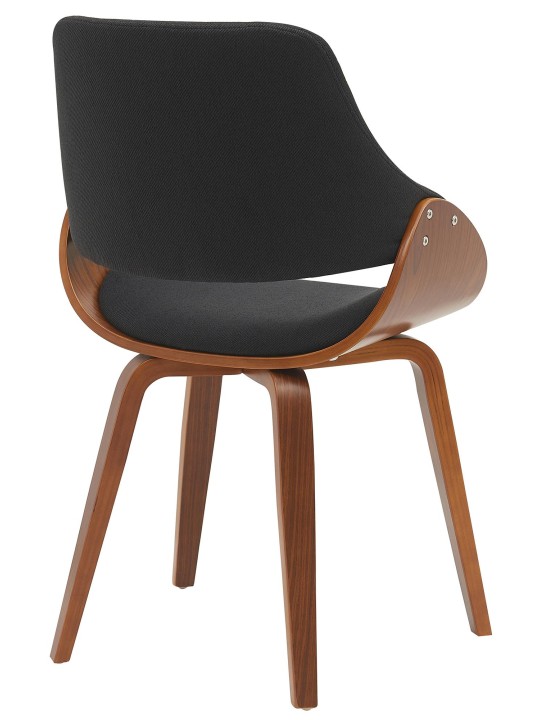 Spisestuestol Vangale stof, valnød/sort Spisestuestol Vangale stof, valnød/sort