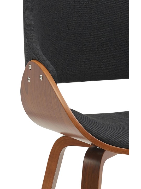 Spisestuestol Vangale stof, valnød/sort Spisestuestol Vangale stof, valnød/sort