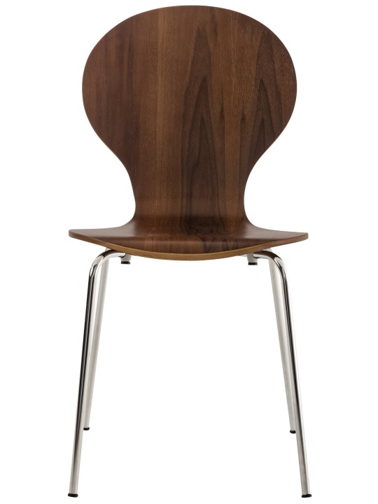 Sæt med 2 Diego gæstestole, valnød