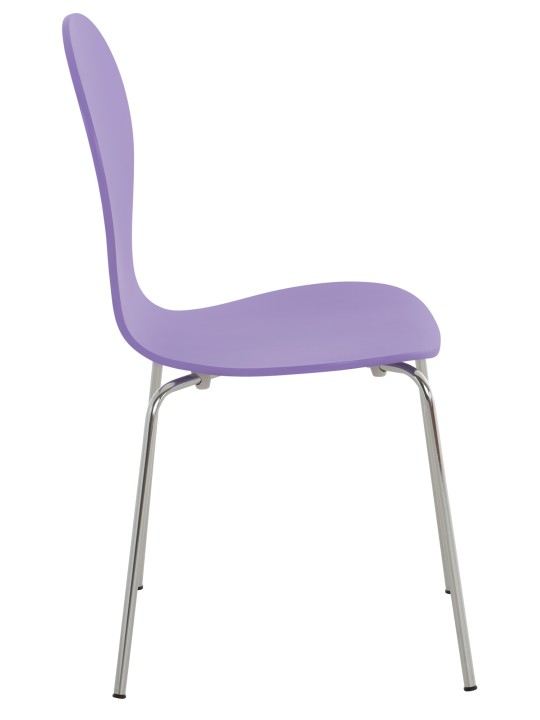 Sæt med 2 besøgende stol Diego, lilla
