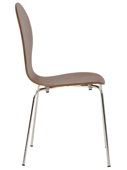 Sæt med 2 Diego gæstestole, valnød