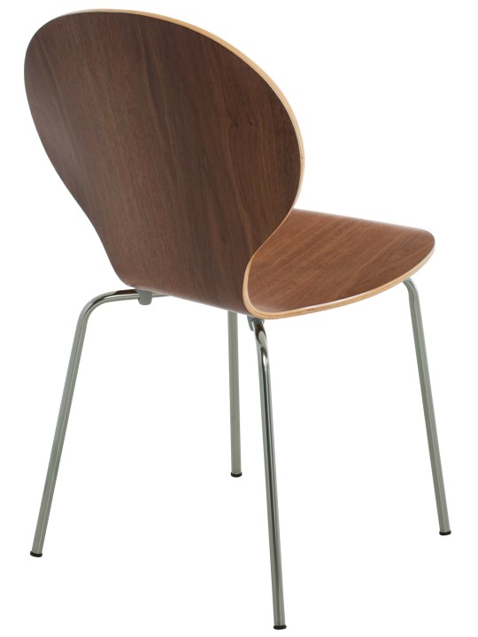 Sæt med 2 Diego gæstestole, valnød