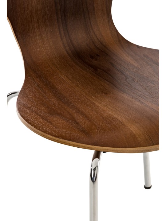 Sæt med 2 Diego gæstestole, valnød