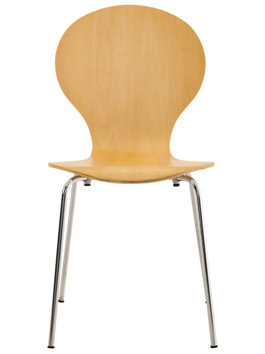 Sæt med 4 besøgsstole Diego, natur